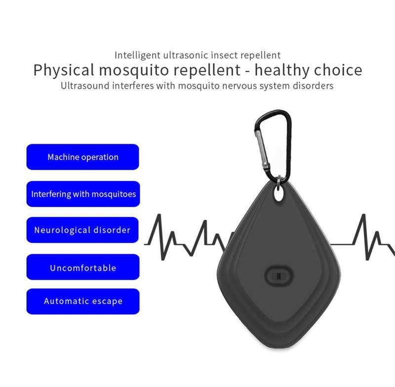 Outdoor Mosquito Repellent Portable Ultrasonic Insect Repellent Insecticide USB Charging Intelligent