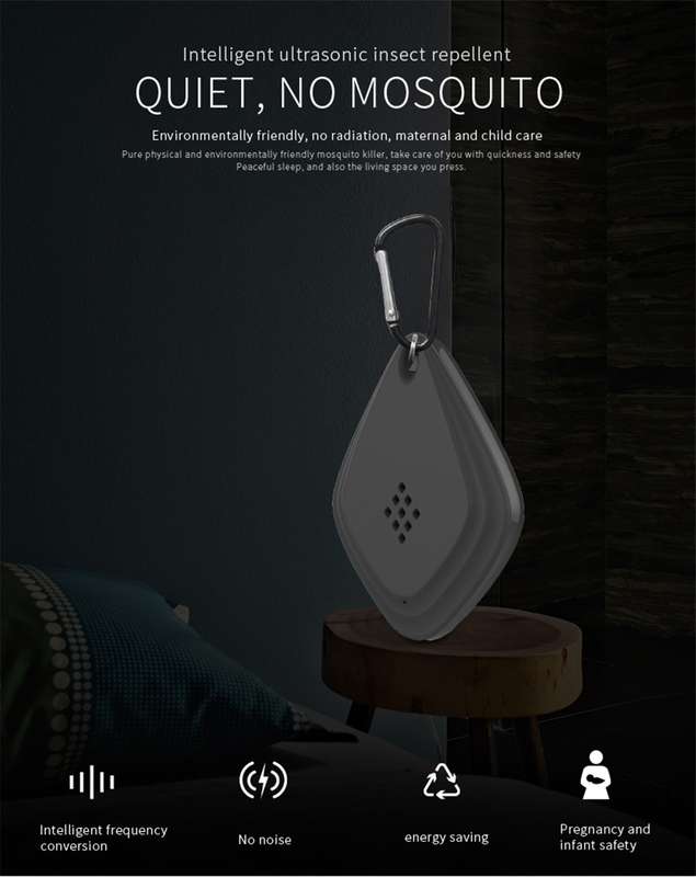 Outdoor Mosquito Repellent Portable Ultrasonic Insect Repellent Insecticide USB Charging Intelligent