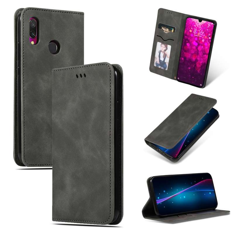 Retro Skin Feel Business Magnetic Horizontal Flip Leather Case for Xiaomi Redmi 7 / Redmi Y3(Navy Bl
