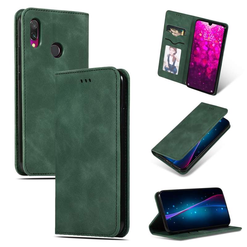 Retro Skin Feel Business Magnetic Horizontal Flip Leather Case for Xiaomi Redmi 7 / Redmi Y3(Navy Bl