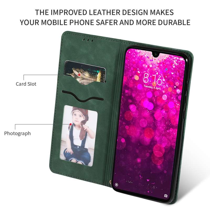 Retro Skin Feel Business Magnetic Horizontal Flip Leather Case for Xiaomi Redmi 7 / Redmi Y3(Navy Bl