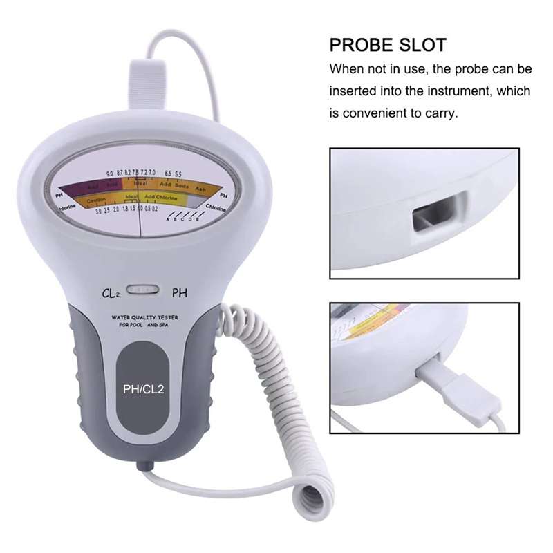 PC102 Swimming Pool Water Quality Tester PH Test Pen Chlorine Gas Water Quality Tester