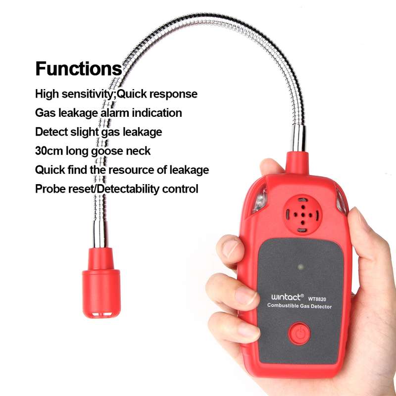 WINTACT WT8820 Combustible Gas Alarm Detector For Home Slight Gas Leakage Flammable Natural Gas Leak