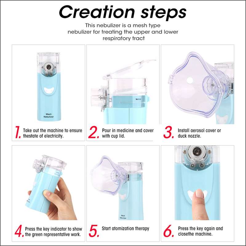RZ823 Health Network Nebulizer Handheld Household Child Adult Asthma Inhaler Mini Care Inhalation Ul