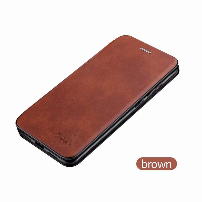 For iPhone 11 Integrated Electricity Pressing Retro Texture Magnetic TPU+PU Leather Case with Card S