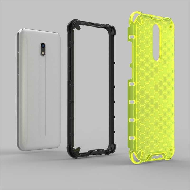 For Redmi 8 Shockproof Honeycomb PC + TPU Case(Green)