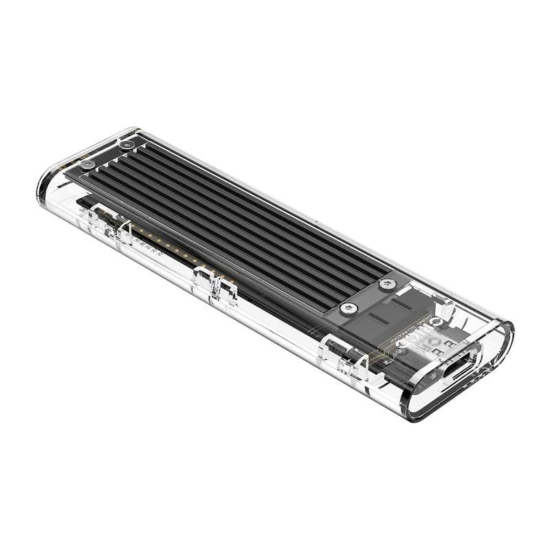 ORICO TCM2F-C3 NGFF M.2 Hard Drive Enclosure,Tool Free Type-C Interface Transparent Hard Disk Box