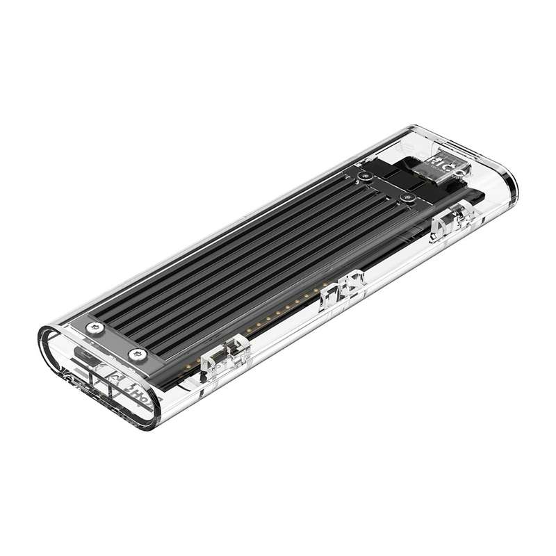 ORICO TCM2F-C3 NGFF M.2 Hard Drive Enclosure,Tool Free Type-C Interface Transparent Hard Disk Box