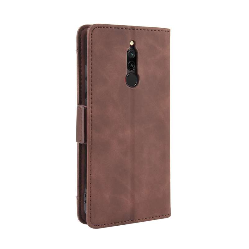 For Xiaomi Redmi 8 Wallet Style Skin Feel Calf Pattern Leather Case with Separate Card Slot(Blue)