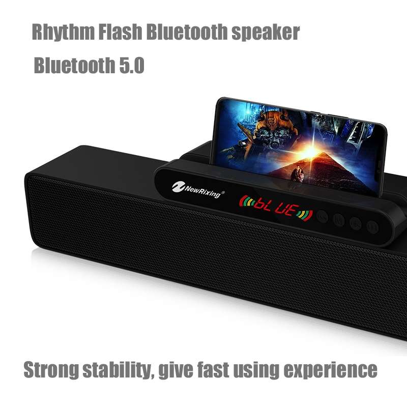 Newrixing NR-5017 LED Bluetooth Portable Speaker TWS Connection Loudspeaker Sound System 10W Stereo