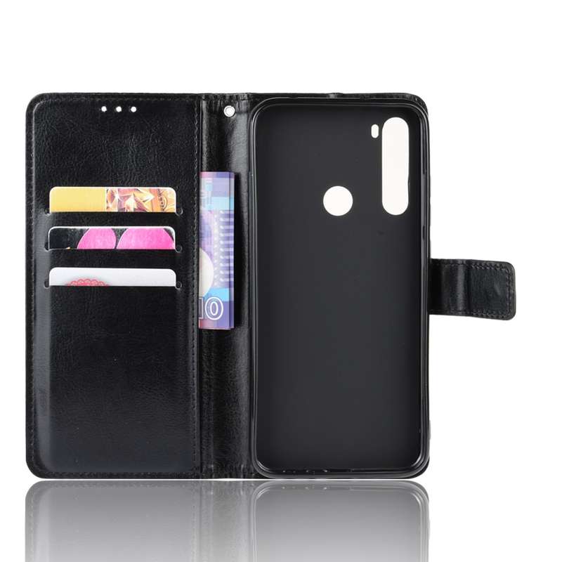 For Xiaomi Redmi Note 8T Retro Crazy Horse Texture Horizontal Flip Leather Case with Holder & Card S