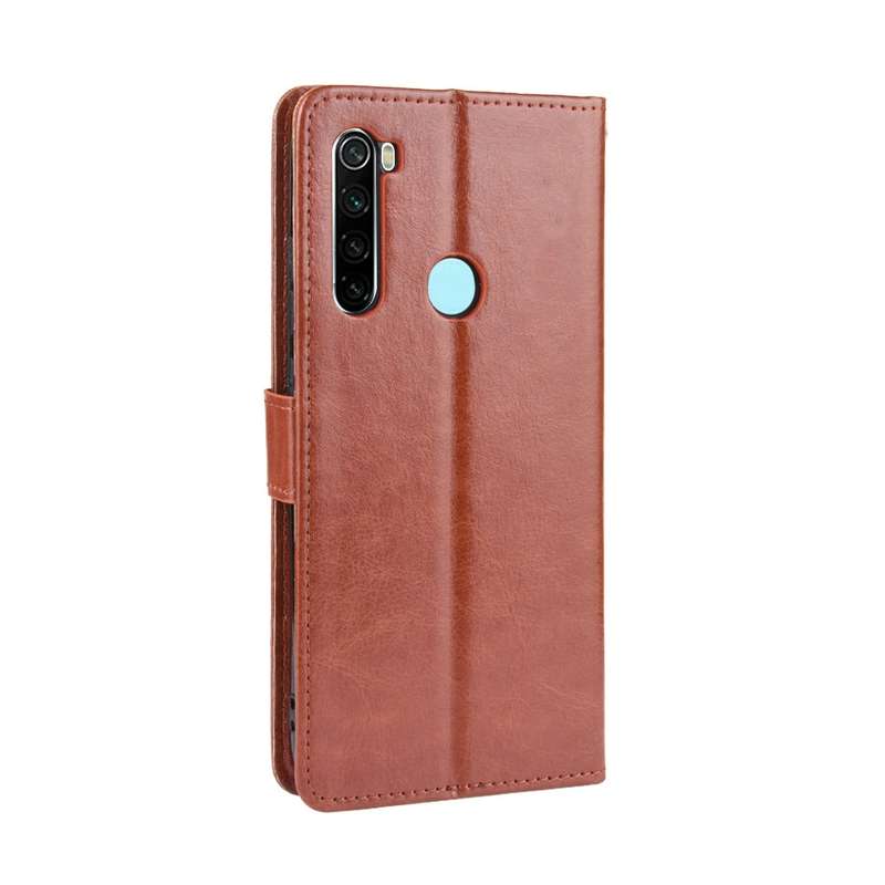 For Xiaomi Redmi Note 8T Retro Crazy Horse Texture Horizontal Flip Leather Case with Holder & Card S