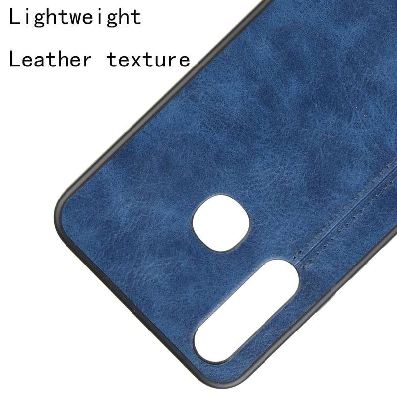 For OnePlus 6T Shockproof Sewing Cow Pattern Skin PC + PU + TPU Case(Red)
