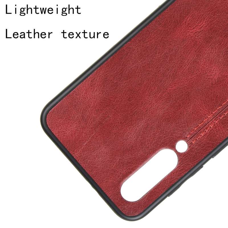 For Xiaomi Mi A3/CC9E Shockproof Sewing Cow Pattern Skin PC + PU + TPU Case(Black)
