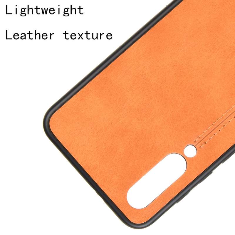 For Xiaomi Mi A3/CC9E Shockproof Sewing Cow Pattern Skin PC + PU + TPU Case(Black)