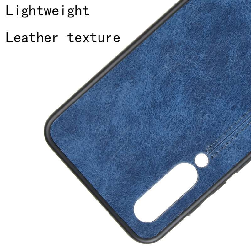For Xiaomi Mi A3/CC9E Shockproof Sewing Cow Pattern Skin PC + PU + TPU Case(Black)