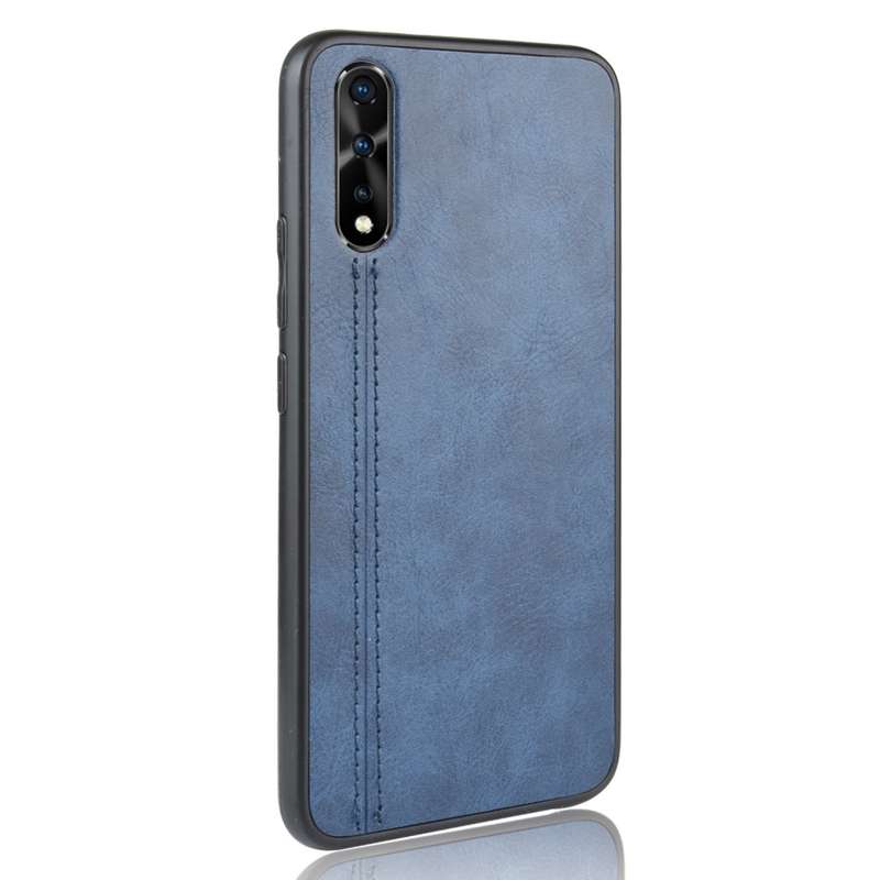For Vivo S1/iQOO Neo/Y7s Shockproof Sewing Cow Pattern Skin PC + PU + TPU Case(Orange)