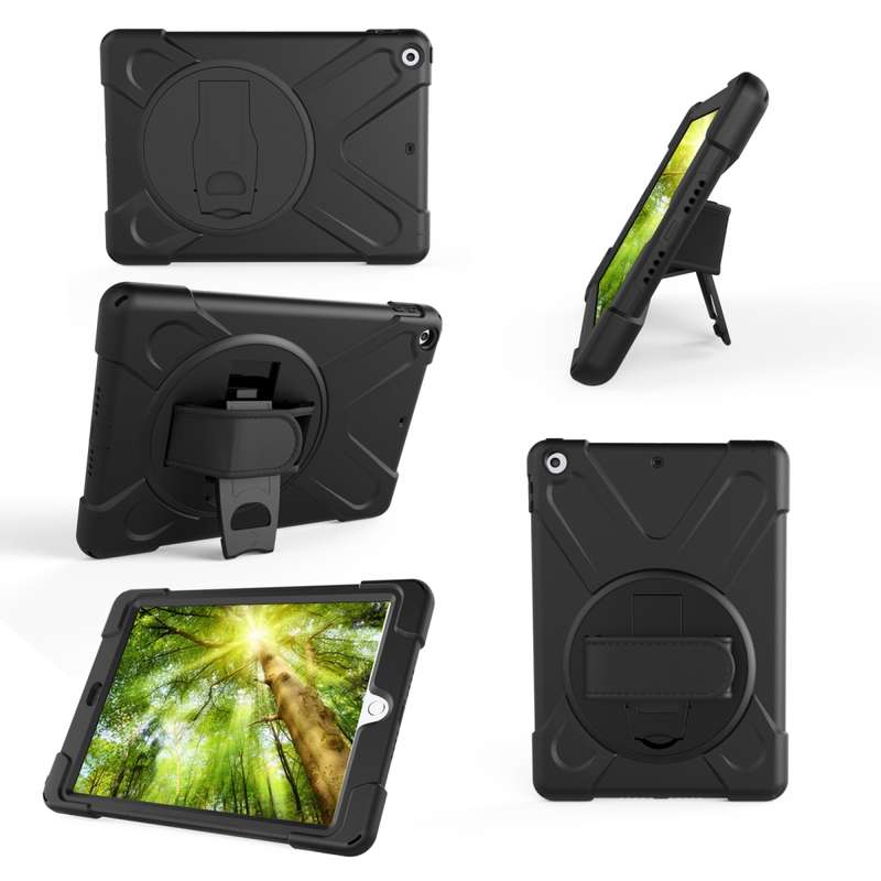 For Galaxy Tab S4 10.5 T830/T835 360 Degree Rotation PC + Silicone Protective Case with Holder & Han