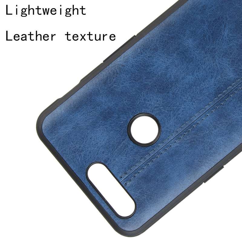 For OnePlus 5T Shockproof Sewing Cow Pattern Skin PC + PU + TPU Case(Black)