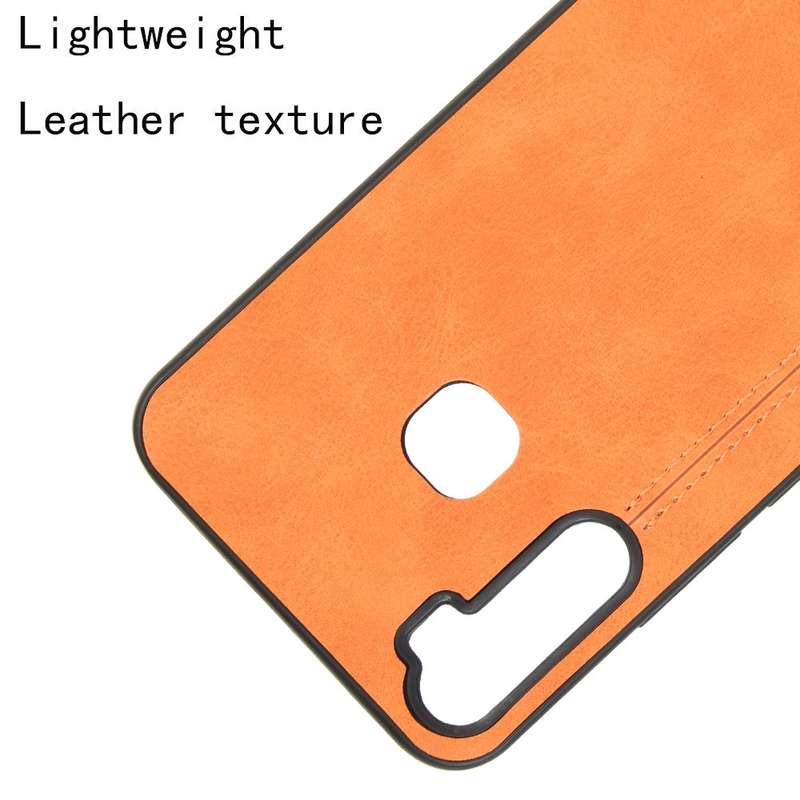For Infinix S5 / S5 Lite/ X652 Shockproof Sewing Cow Pattern Skin PC + PU + TPU Case(Blue)