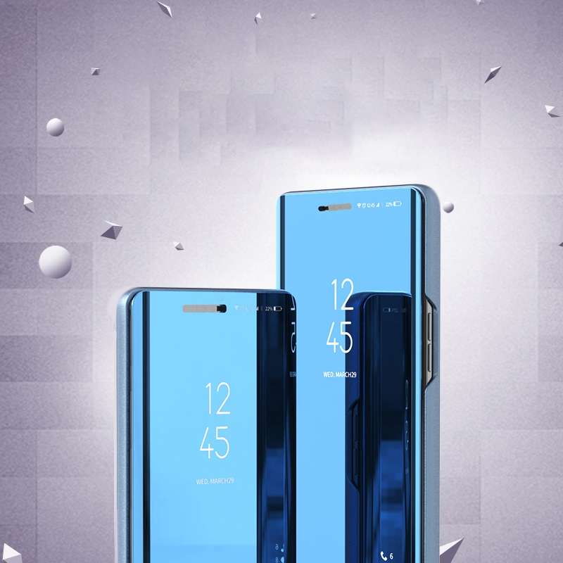 For Infinix S5 / S5 Lite/ X652 Shockproof Sewing Cow Pattern Skin PC + PU + TPU Case(Blue)