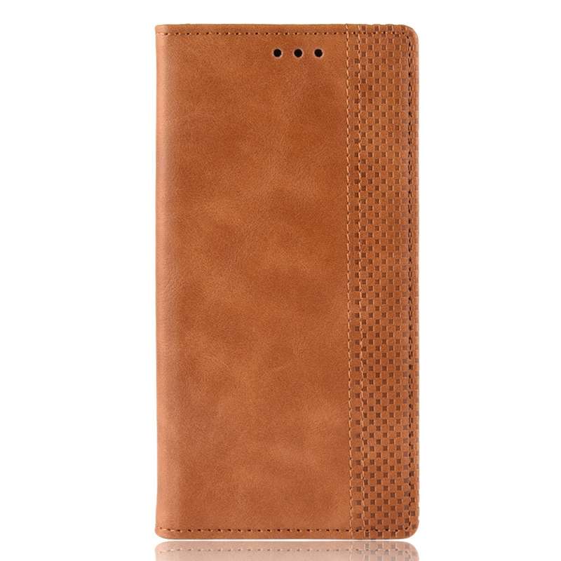For Galaxy A01 Magnetic Buckle Retro Crazy Horse Texture Horizontal Flip Leather Case with Holder &