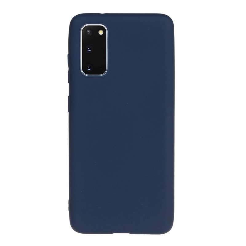 For Galaxy S20 Frosted Candy-Colored Ultra-thin TPU Phone Case(White)