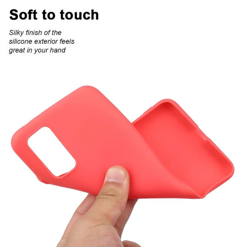For Galaxy S20 Frosted Candy-Colored Ultra-thin TPU Phone Case(White)