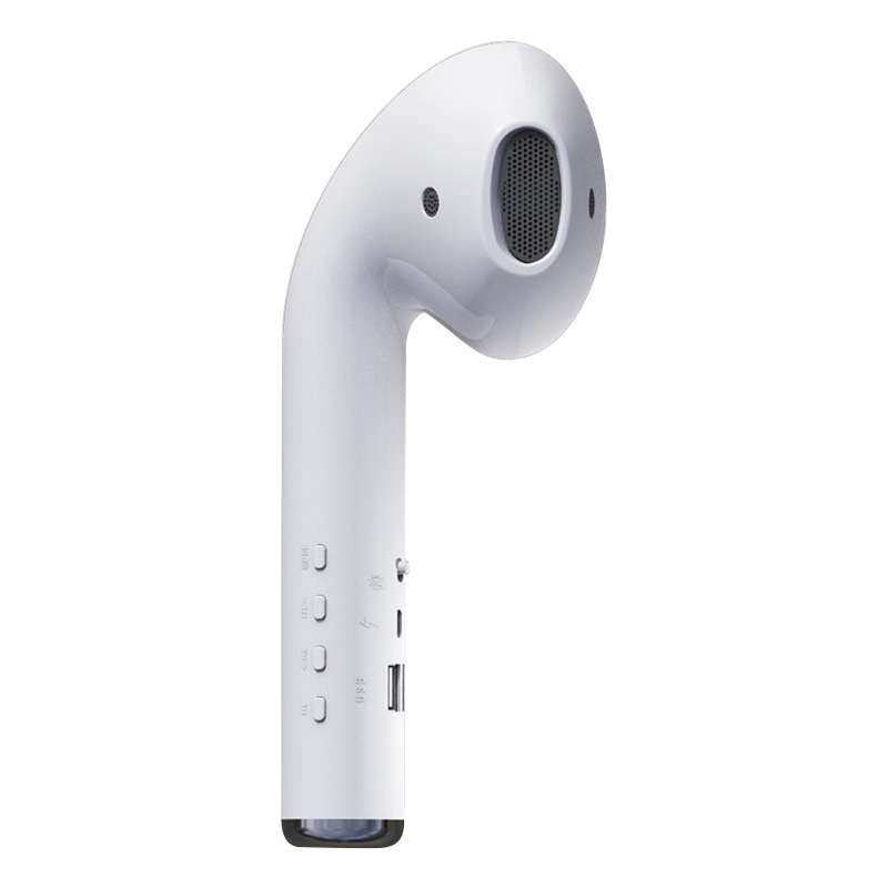 MK101 Creative Big Headphones Shape Sound Heavy Subwoofer Wireless Bluetooth Speakers, Support USB &