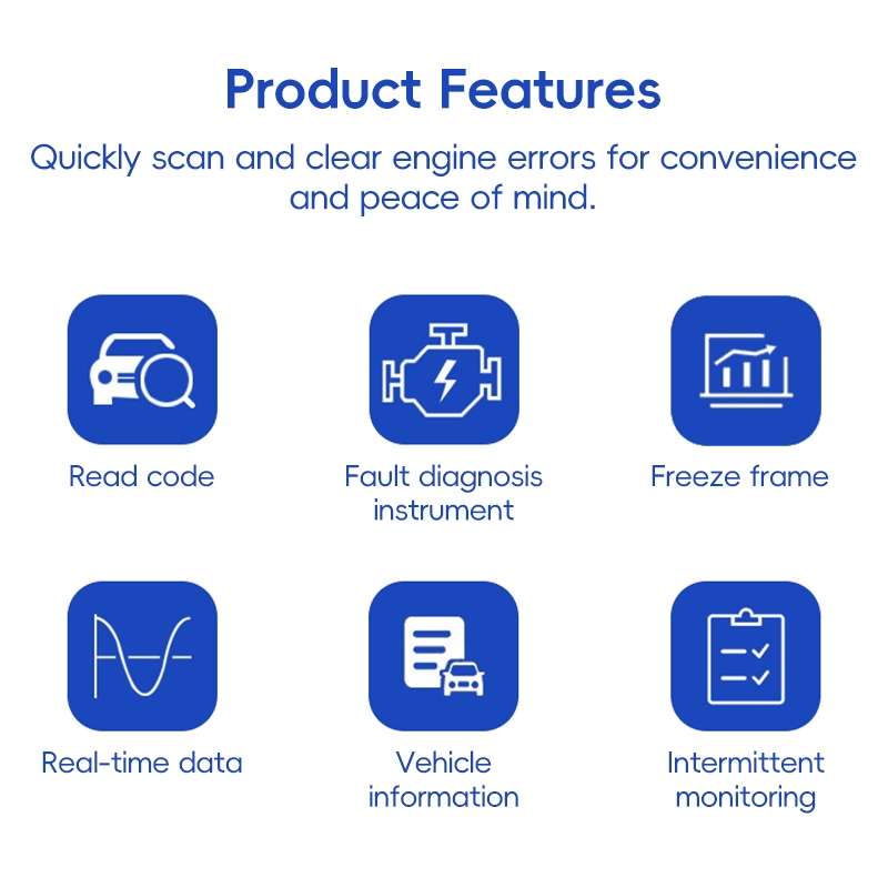 New OBD V2.1 mini ELM327 OBD2 Bluetooth Auto Scanner OBDII 2 Car ELM 327 Tester Diagnostic Tool for