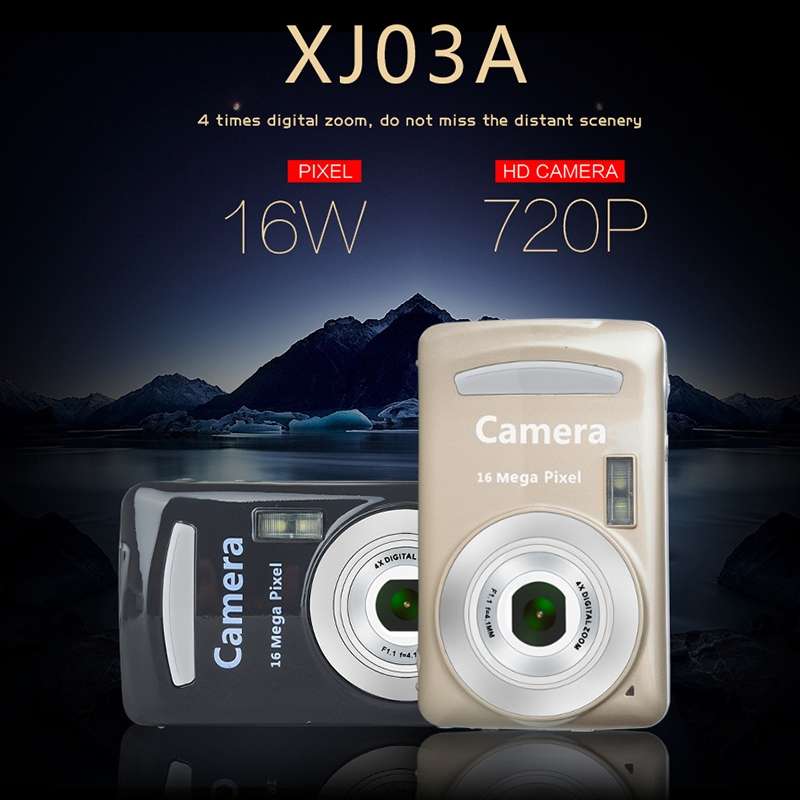 2.4 Inch 16MP 720P Mini LSR Cam Digital Camera for Kids Baby Cute Cartoon Multifunction Toy Camera C
