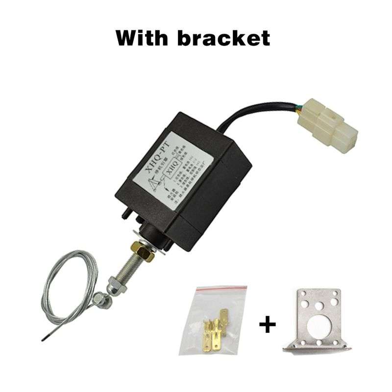 Normally Close DC 12V/24V Diesel Engine Flame Out Device Engine Stop Solenoid Valve XHQ-PT Power Off