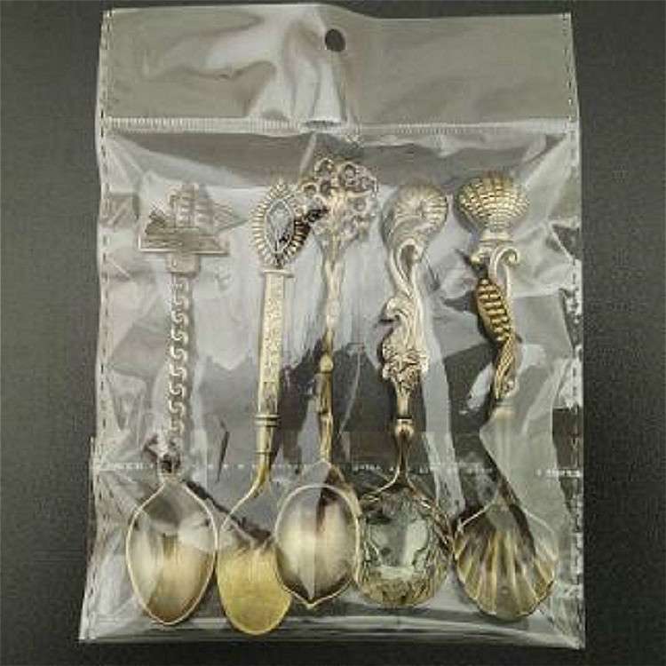 1 Set Stainless Steel Creative Coffee Spoon Soup Spoon Western Style Tableware(Bronze)