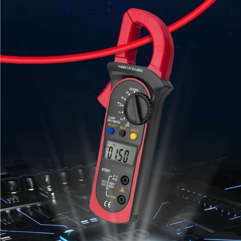 ANENG ST201 AC And DC Digital Clamp Multimeter Voltage And Current Measuring Instrument Tester( Blue