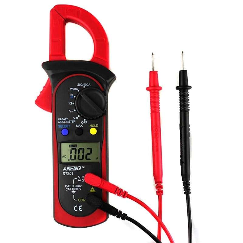 ANENG ST201 AC And DC Digital Clamp Multimeter Voltage And Current Measuring Instrument Tester( Blue