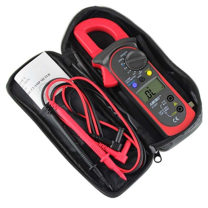 ANENG ST201 AC And DC Digital Clamp Multimeter Voltage And Current Measuring Instrument Tester( Blue