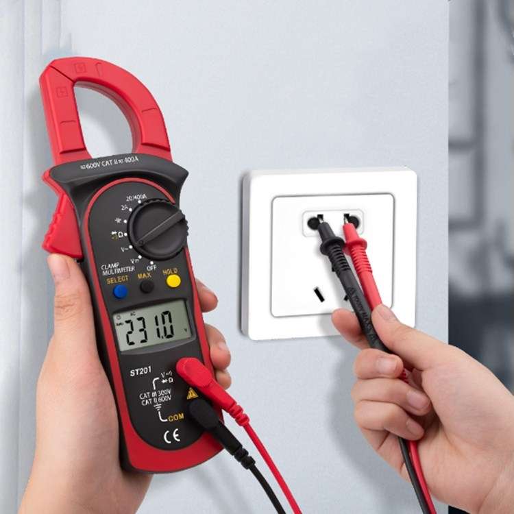 ANENG ST201 AC And DC Digital Clamp Multimeter Voltage And Current Measuring Instrument Tester( Blue