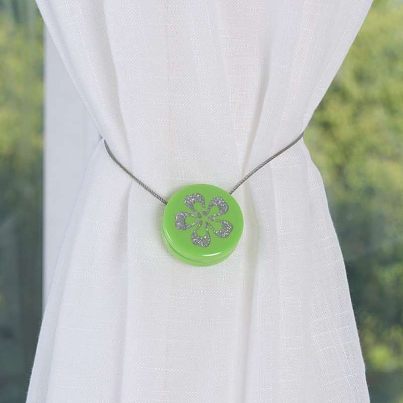 2 PCS Simple Modern Magnet Wire Curtain Buckle Magnetic Free Installation Curtain Strap Tie Wire Cur
