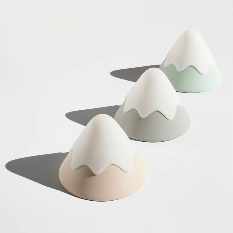 Snow Mountain Night Light Atmosphere Lamp Creative Bedside LED Lamp(Gray)