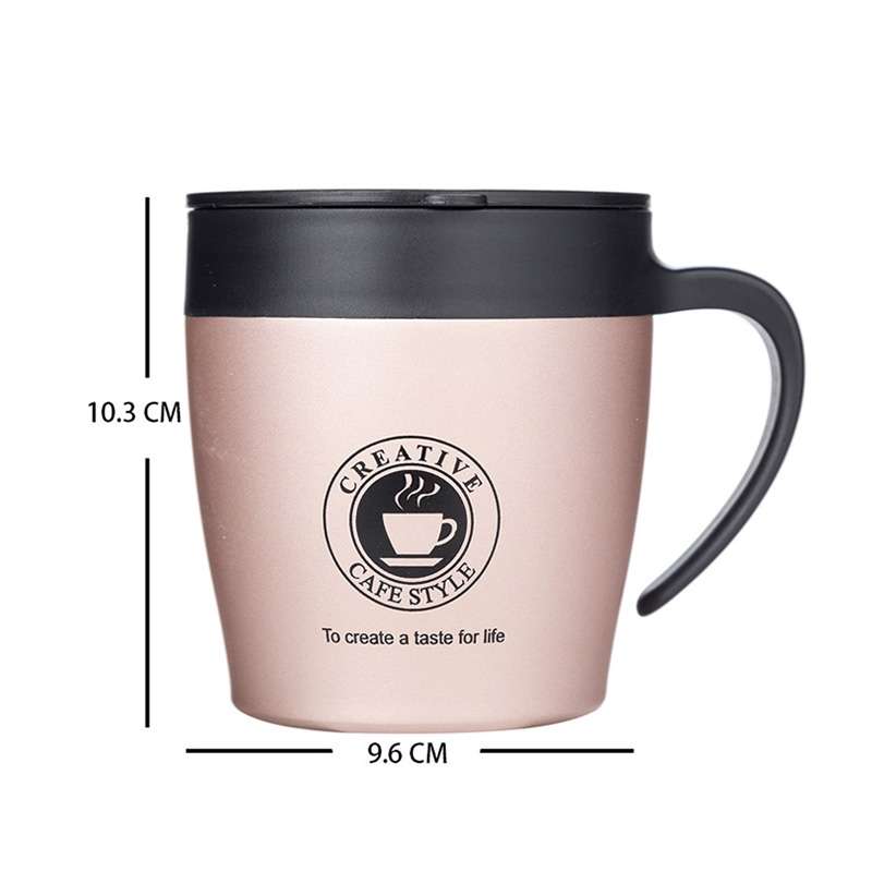 Handle Coffee Mug Stainless Steel Thermos Cups Vacuum Flask Water Bottle Bussiness Portable Thermo C