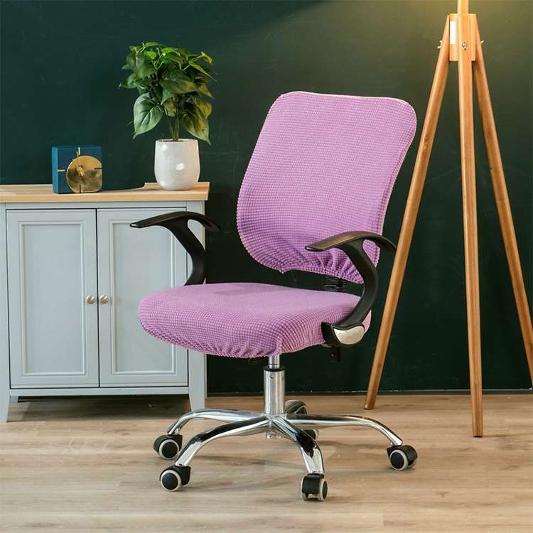 Universal Stretch Office Chair Cover, Size:Back Cover + Cushion Cover(Chocolate)