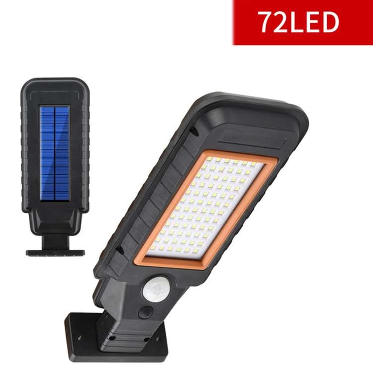72 LED Solar Lamp Body Induction Wall Lamp LED Outdoor Waterproof Lighting Street Lamp(Green Edge)