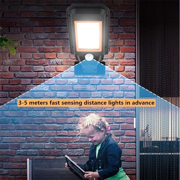 72 LED Solar Lamp Body Induction Wall Lamp LED Outdoor Waterproof Lighting Street Lamp(Green Edge)