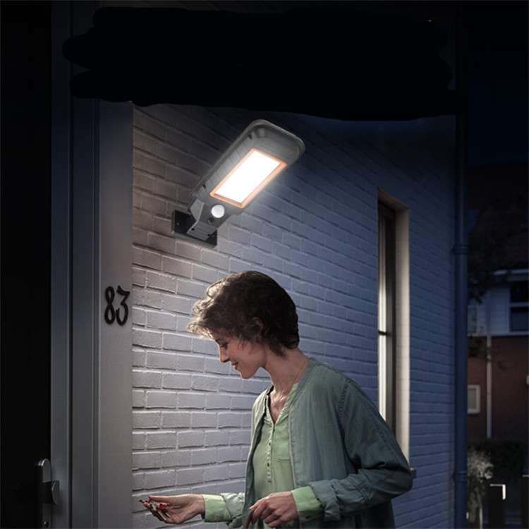 72 LED Solar Lamp Body Induction Wall Lamp LED Outdoor Waterproof Lighting Street Lamp(Green Edge)
