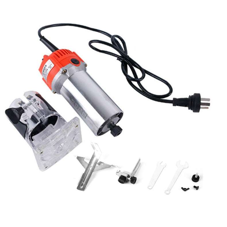 H-6 Woodworking Electric Trimming And Slotting Engraving Machine, Plug Type:AU Plug