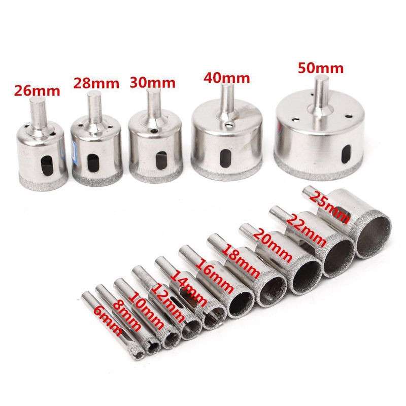 15 In 1 6-50mm Diamond Glass Hole Opener Ceramic Marble Hole Opener