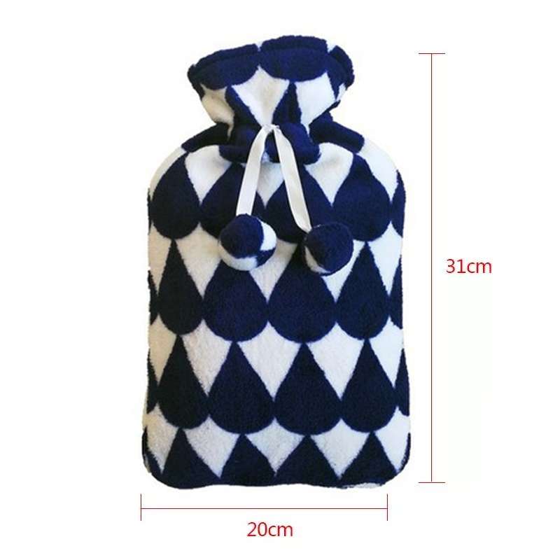 Hot Water Bottle Solid Color Knitting Cover (Without Hot Water Bottle) Water-filled Hot Water Soft K