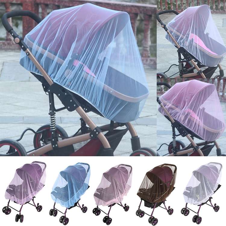3 PCS 150cm Baby Pushchair Mosquito Insect Shield Net Safe Infants Protection Mesh Stroller Accessor