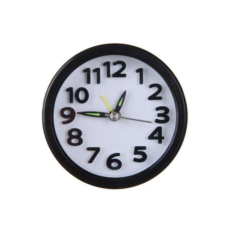 Creative Minimalist Mute Alarm Clock(Round Black)