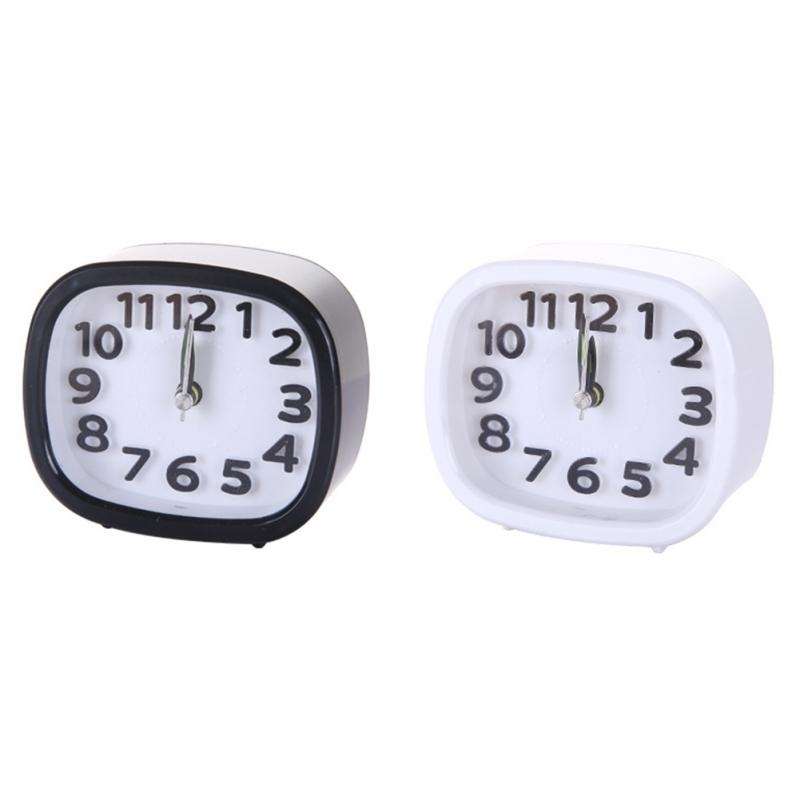 Creative Minimalist Mute Alarm Clock(Round Black)